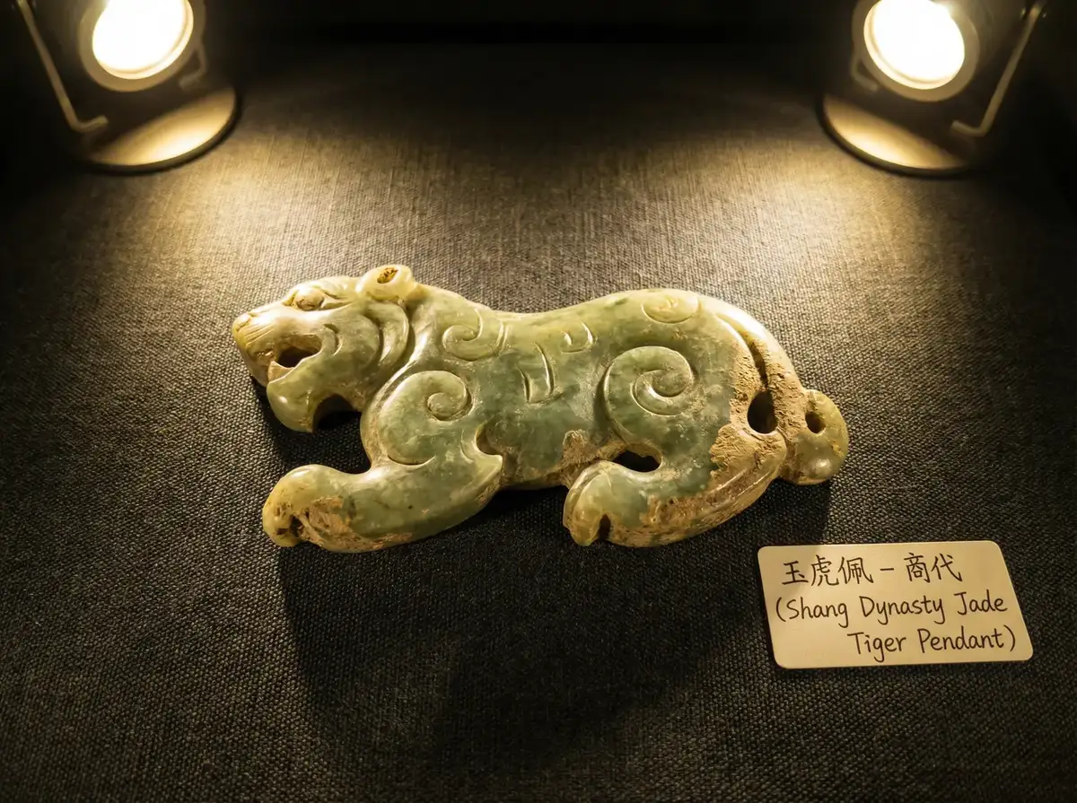 商代玉虎佩 - 四虎tv | 古玉虎鉴赏